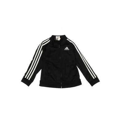 Adidas Track Jacket: Black Jackets & Outerwear - Kids Girl's Size 5