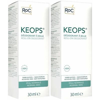 KEOPS Deodorante Roll-On Pelle Normale Set da 2 2x30 ml Spray