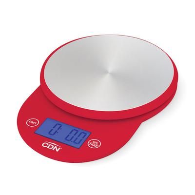 CDN SD1104-R 11 lb Digital Scale - 6" x 8 1/8", Red