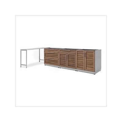NewAge Outdoor Kitchens Grove 4-Piece Outdoor Kitchen Set (No Countertop)