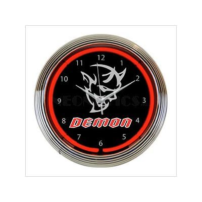 Neonetics 15-Inch Dodge SRT Demon Red Neon Clock