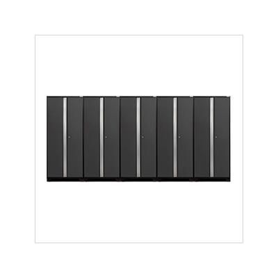 NewAge Garage Cabinets 5 x PRO Series Grey Multi-Use Lockers