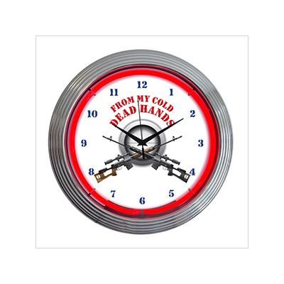 Neonetics 15-Inch From My Cold Dead Hands Neon Clock
