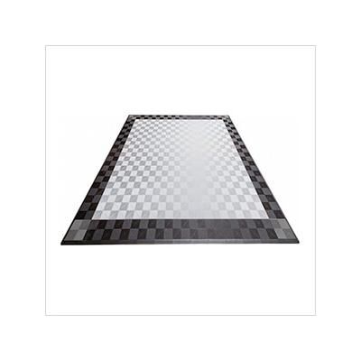 Swisstrax Ribtrax Pro Two Car Garage Floor Tile Mat (Pearl Silver / Jet Black / Slate Grey)