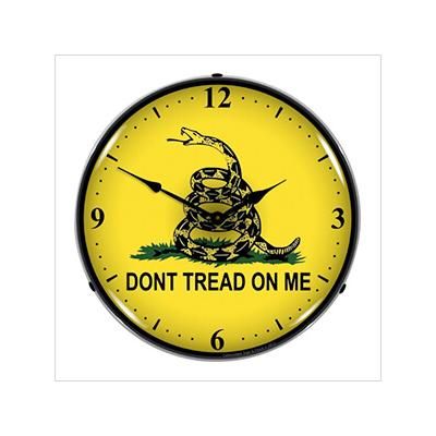 Collectable Sign and Clock Don’t Tread On Me Backlit Wall Clock