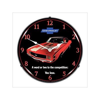 Collectable Sign and Clock 1969 RS SS Camaro Backlit Wall Clock