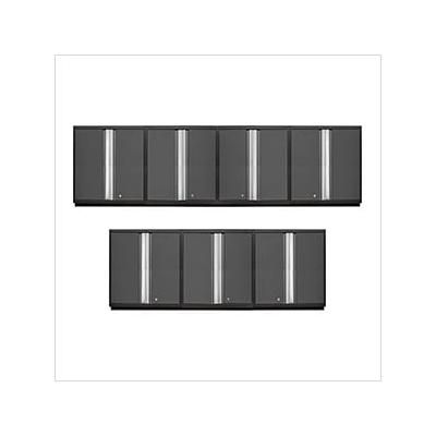 NewAge Garage Cabinets 7 x PRO Series Grey Tall Wall Cabinets
