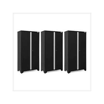 NewAge Garage Cabinets 3 x BOLD Series 42-Inch Black Locker