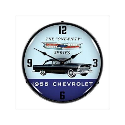 Collectable Sign and Clock 1955 Chevrolet One Fifty Backlit Wall Clock