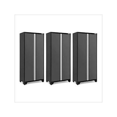 NewAge Garage Cabinets 3 x BOLD Series 36-Inch Grey Locker