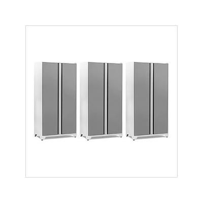 NewAge Garage Cabinets 3 x PRO Series Platinum 42 in. Multi-Use Locker