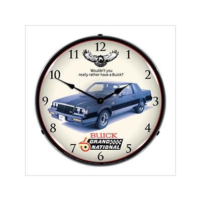 Collectable Sign and Clock 1987 Buick Grand National Backlit Wall Clock