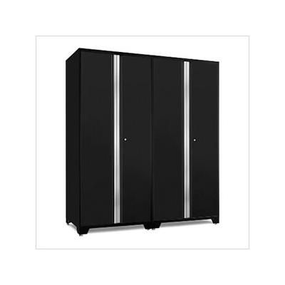 NewAge Garage Cabinets PRO Series Black 36 in. Secure Gun Cabinet with Accessories (2-Pack)