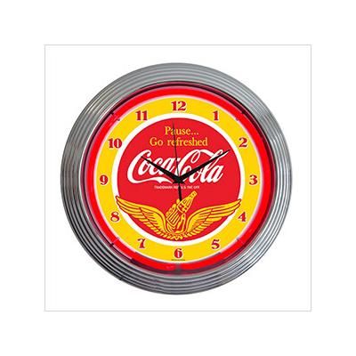 Neonetics 15-Inch Coca-Cola Wings Neon Clock