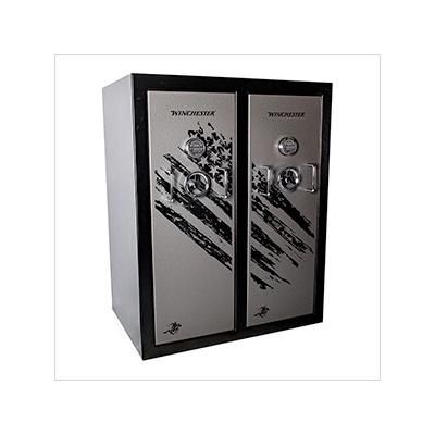 Winchester Safes Defender Double Door Gun Safe (Black and Slate)