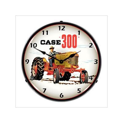 Collectable Sign and Clock Case 300 Tractor Backlit Wall Clock