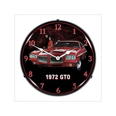 Collectable Sign and Clock 1972 GTO Backlit Wall Clock