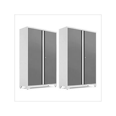 NewAge Garage Cabinets 2 x BOLD Series 48-Inch Platinum Locker