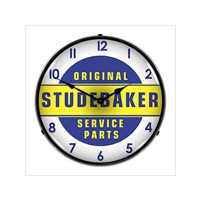 Collectable Sign and Clock Original Studebaker Service Parts Backlit Wall Clock