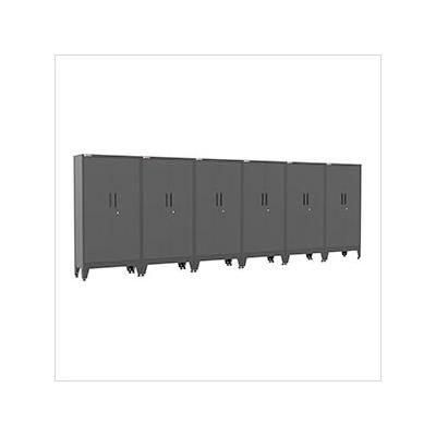 Armadillo Tough Black Gear Locker Tall Cabinet (6-Pack)