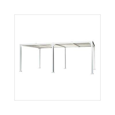 Paragon Outdoor 12 x 20 ft. Novara Louvered Pergola (White)
