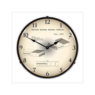 Collectable Sign and Clock 2013 Xbox 1 Console Patent Blueprint Backlit Wall Clock
