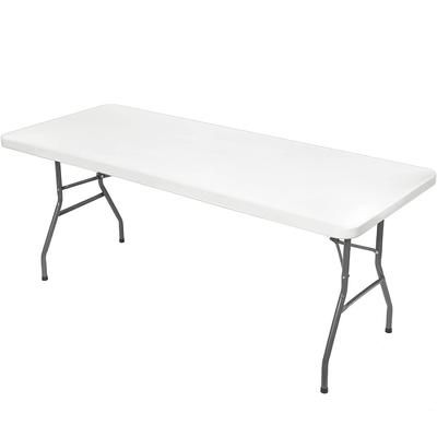TEMU 1pc Polyester Rectangular Elastic Table Cover, Washed And Elastic, Universal Rectangular Tablecloth, Protective Cover Suitable For Home Parties, Banquets, Picnics, Wedding Decorations