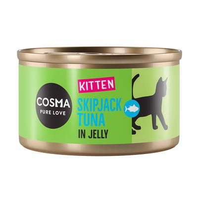 24x 85g Kitten Skipjack Tuna in Jelly Cosma Original Wet Cat Food