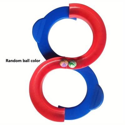 TEMU Large 34cm Sensory Training Scientific Puzzle 8-character Track Toy 88 Track Shaking Ball Hand-brain Flexible Coordination Training Equipment Children's Festival Party Gift Small Gift