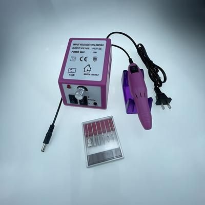 Professional Manicure Drill Machine Set, Nail Files Drill Bits Gel Polish Remover Tools Low Noise Cutters Nail File Kit