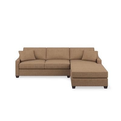 Addison Upholstered Sectional Collection - Pre-Configured, Right Arm Facing 2 Piece Chaise, Right Arm Facing 2 Piece Chaise/Luxe Crossweave Flax - Grandin Road