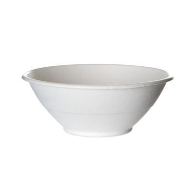 Eco Products EP-BL40NFA 40 oz Vanguard WorldView Noodle Bowl - Molded Fiber, White, Compostable, Case of 400