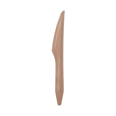 Eco Products EP-S211 6 1/2" Disposable Knife - Birch Wood, Brown