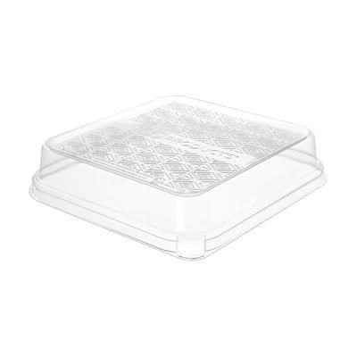 Eco Products EP-SCS73LID WorldView Dome Lid for 7" Taco Trays - PLA, Clear