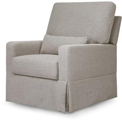 Namesake Crawford Pillowback Comfort Swivel Glider - Performance Grey Eco-Weave