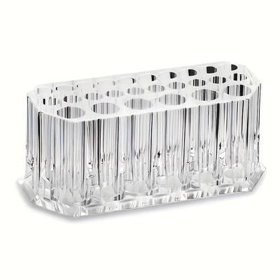TEMU 1pcs Acrylic Makeup Finger Nail Art Tool Organizer 26 For Storing Beauty Nail Art Kit Tools Clear Acrylic Makeup Eyeliner Lip Liner Holder Organizer