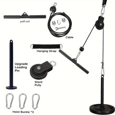 TEMU High Position Pull-down Rope Set Biceps Fitness Equipment Home Gym