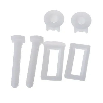 1 Pair Toilet Seat Hinges Screws Toilet Seat Fixings Fix Expanding Rubber Top Screws Toilet Seat Replacement Parts Drop Shipping