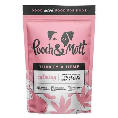 1x120g Turkey and Hemp Calming Meaty Treats Pooch and Mutt dog treats
