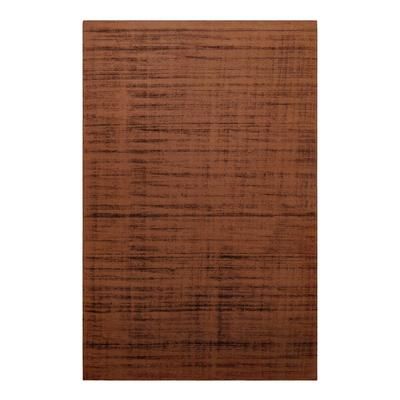 Tappeto a pelo corto fatto a mano rame terracotta 80x150