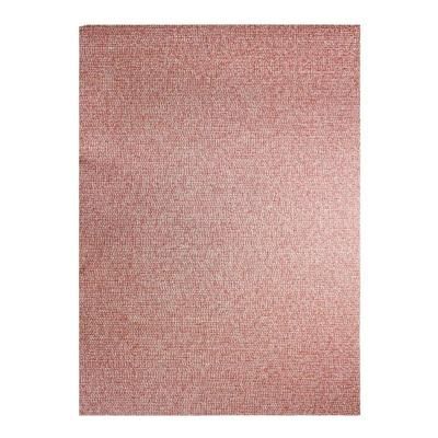 Tappeto per interni ed esterni effetto tweed rosso 180x280