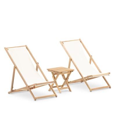 Set da giardino 2 amache e tavolino 40x40