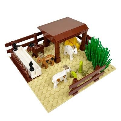 TEMU Building Blocks Farm Ranch Lamb Lamb, House Scene Toy Christmas Gift