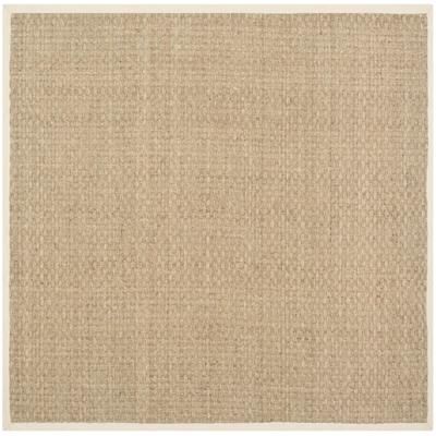 Tappeto Erba marina Naturale/Beige 122 X 122 cm
