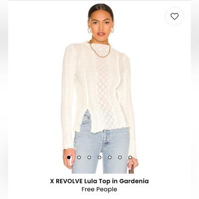 Free People Tops | Free People X Revolve Lula Top In Gardenia | Color: Cream/White | Size: Xs