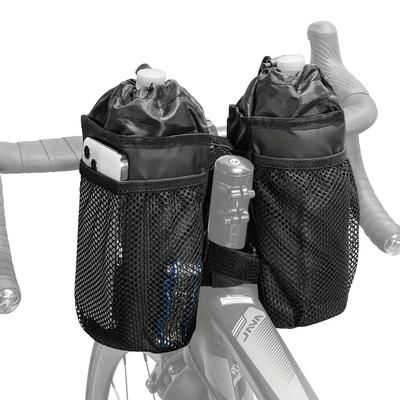 TEMU 2pcs Cycling Water Bottle Bag, Mountain Folding Bicycle Water Bottle Rack, Handlebar Insulated Water Bottle Bag