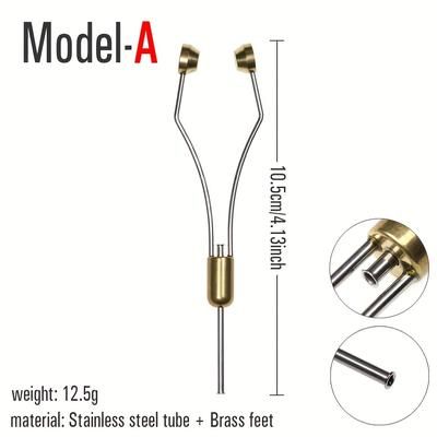 TEMU 1pc Fly Tying Tools, Standard Tying Thread Bobbin Holder, Fishing Fly Lure Assist Hook Knotting, Diy Fishing Tools