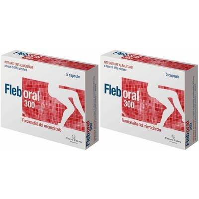 Pierre Fabre Fleboral® 300 Integratore Alimentare Capsule Set da 2 2x5
