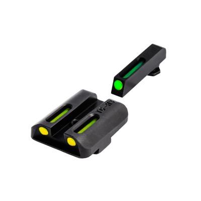 TruGlo Tritium / Fiber Optic TFO Hand Gun Sights Green Front and Yellow Rear - For Glock 17/19/22 and Similar TG-TG131GT1Y