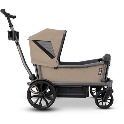 Veer Cruiser City XL (4 Seater) Stroller Wagon + Sidewall Kit + Canopy Bundle - Brown Mica